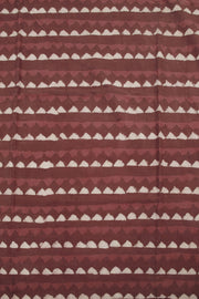 Brown Dabu Printed Cotton Salwar Suit Material 10063703