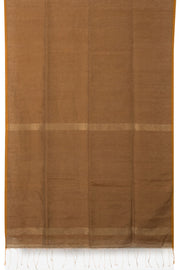 Coffee Brown Handloom Bengal Tant Cotton Saree - Avishya