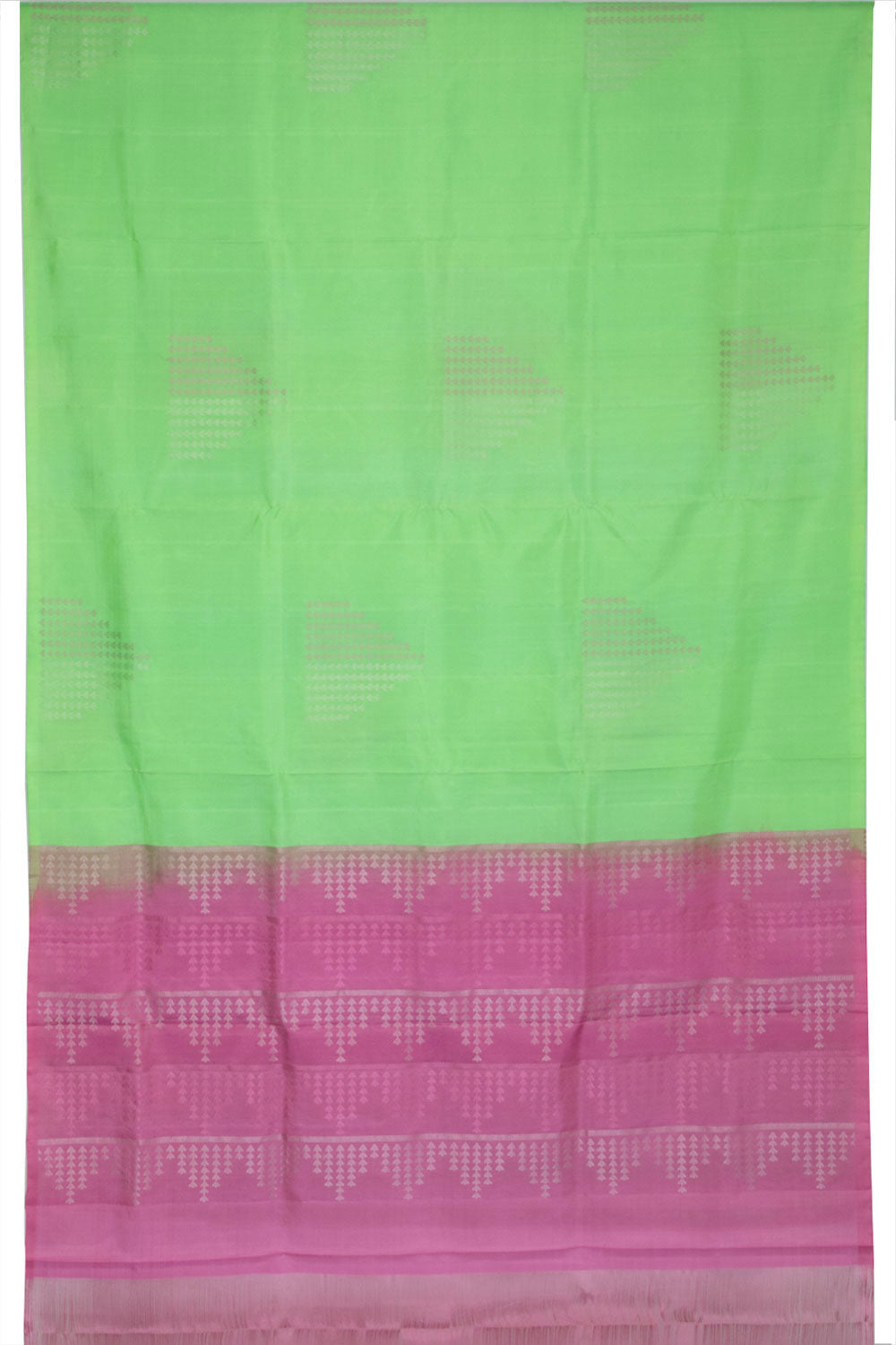 Green Handloom Kanjivaram Soft Silk Saree