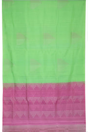 Green Handloom Kanjivaram Soft Silk Saree