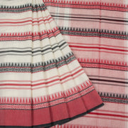 White Handloom Dhaniakhali Cotton Saree 10063806