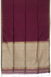 Maroon Handloom Maheshwari Silk Cotton Saree - Avishya