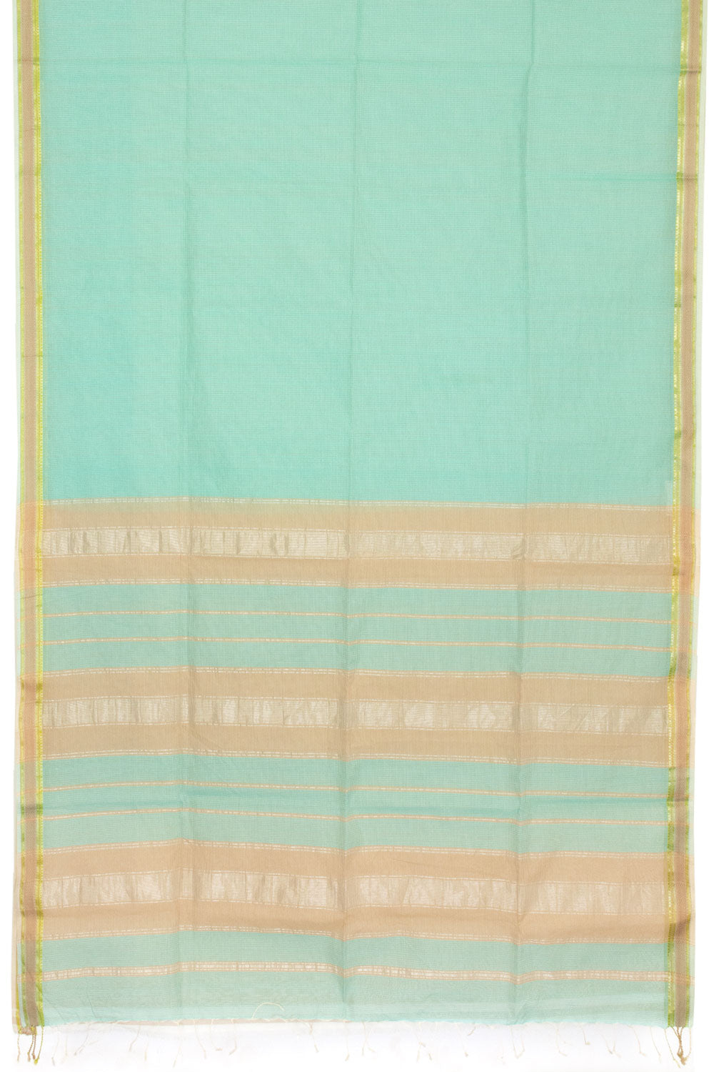 Sky Blue Handloom Maheshwari Silk Cotton Saree - Avishya