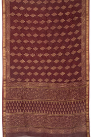 Maroon Akola Dabu Printed Saree - Avishya 
