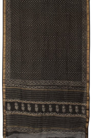 Black Akola Dabu Printed Saree - Avishya