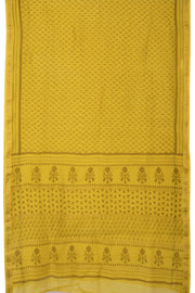 Yellow Akola Dabu Printed Saree - Avishya