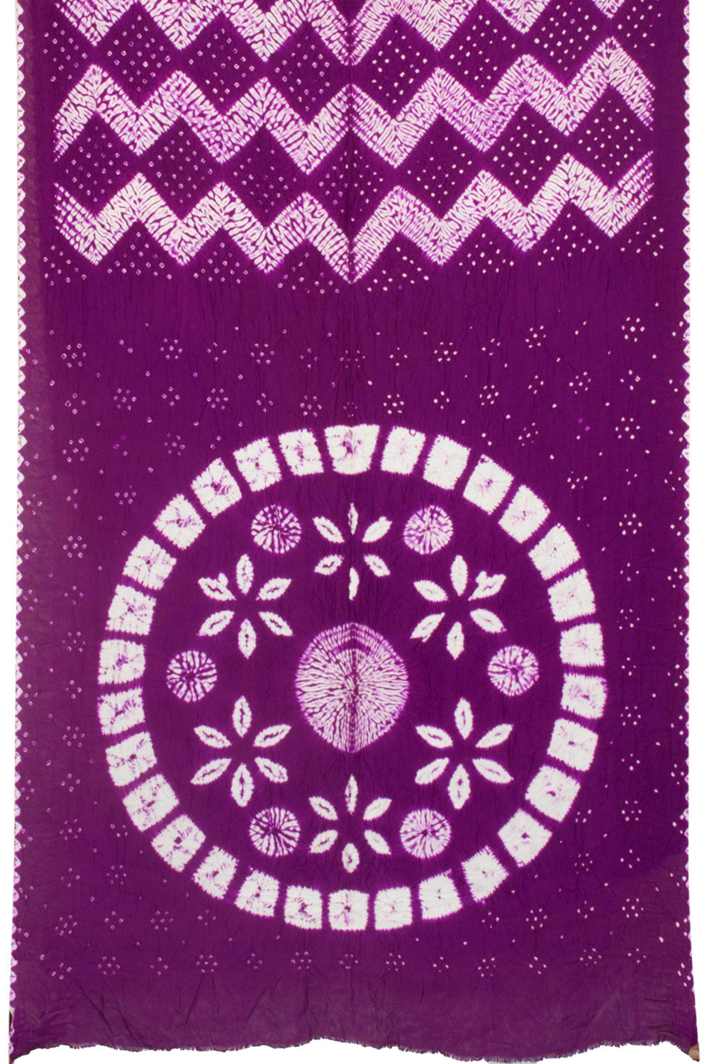 Violet Handwoven Bandhani Modal Saree 10063907