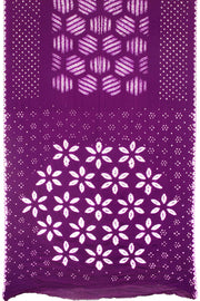 Violet Handwoven Bandhani Modal Saree 10063908