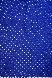Blue Handcrafted Bandhani Cotton Saree - Avishya