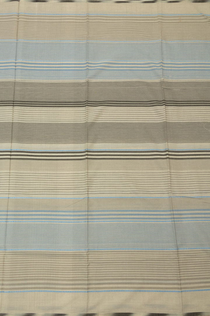 Off white Handloom Maheswari Silk Cotton Saree- Avishya