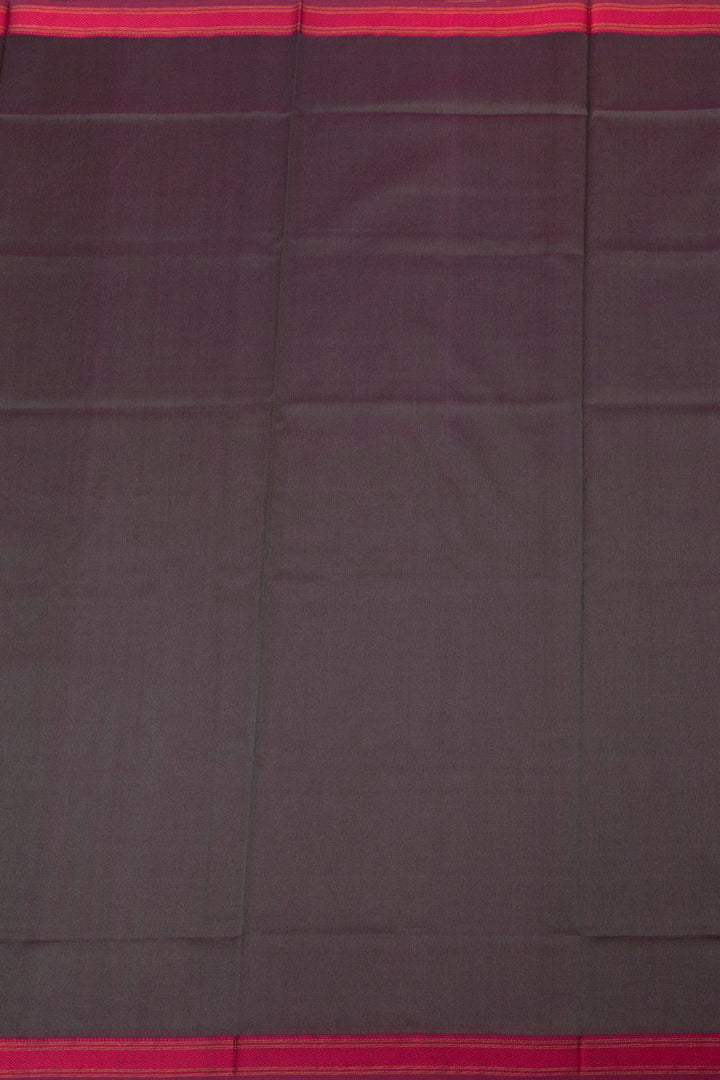 Grey Handloom Maheshwari Silk Cotton Saree  - Avishya