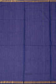 Cerulean Blue Handloom Maheswari Silk Cotton Saree -Avishya