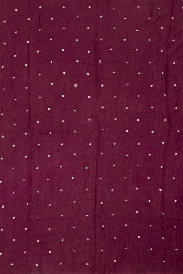 Magenta Bandhani Cotton 3-Piece Salwar Suit Material