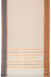 Off - White Handloom Kanchi Cotton Saree 10064202