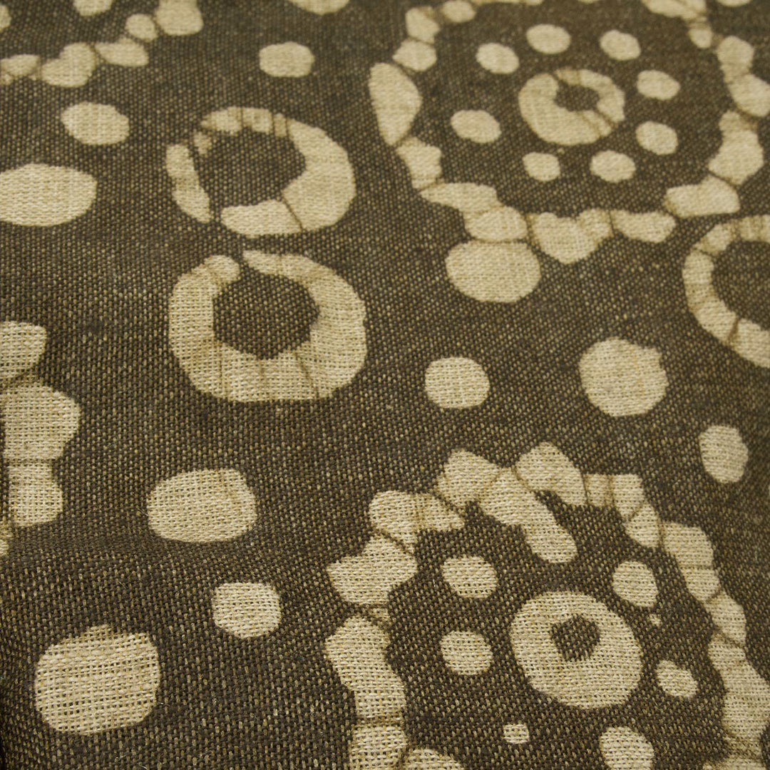 Brown Hand Block printed Tussar Silk Blouse - Avishya