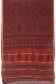 Maroon Bagh Printed Silk Cotton Saree - Avishya