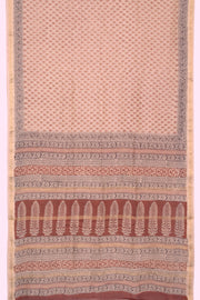 Cream Bagh Printed Silk Cotton Saree - Avishya