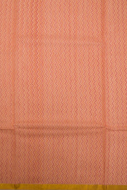 Peach Printed Chanderi Silk Cotton Saree - Avishya