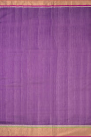 Purple Handwoven Chanderi Silk Cotton Saree - Avishya