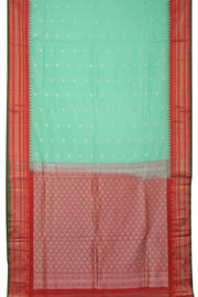 Mint Green Handloom Gadwal Kuttu Silk Saree - Avishya