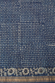 Blue Anokhi Hand Block Printed Saree - Avishya