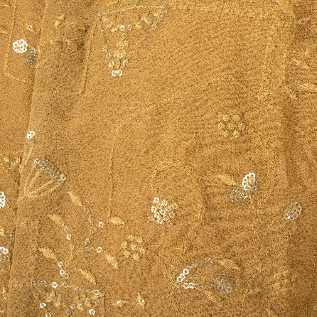 Sandal Sequin Embroidered Georgette Blouse - Avishya