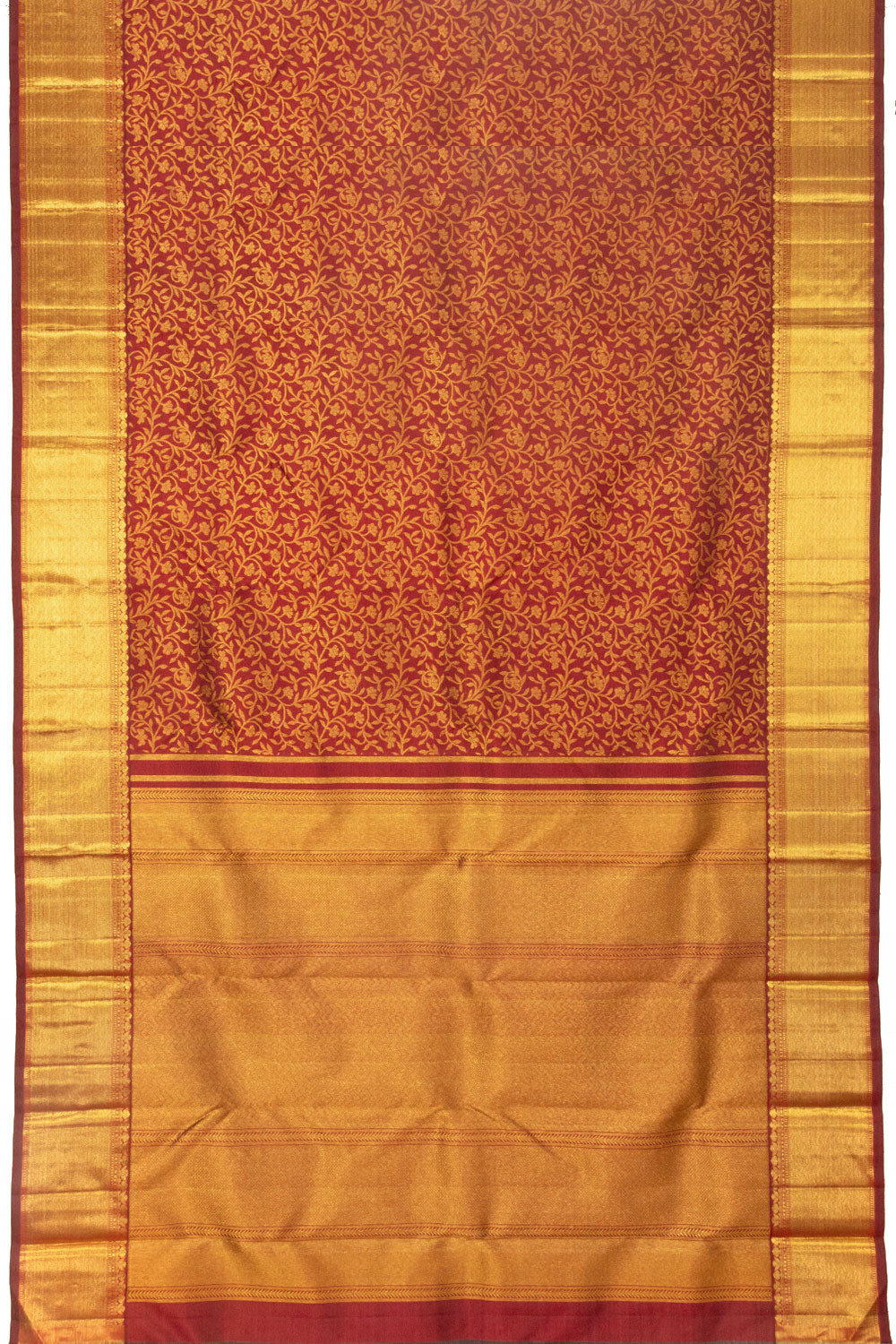 Maroon Bridal Kanjivaram Silk Saree - Avishya