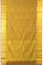 Antique Gold Bridal Kanjivaram Silk Saree - Avishya