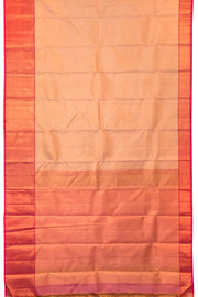 Salmon Pink Gold Korvai Kanjivaram Silk Saree - Avishya
