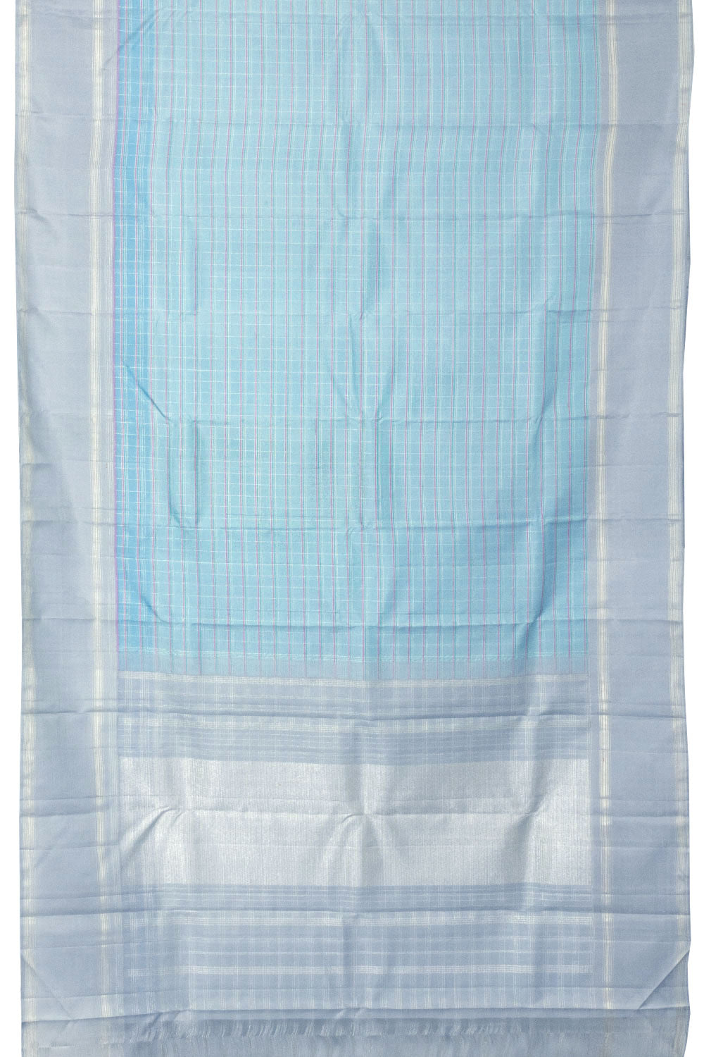 Blue Handloom Kanjivaram Silk Saree 10065033