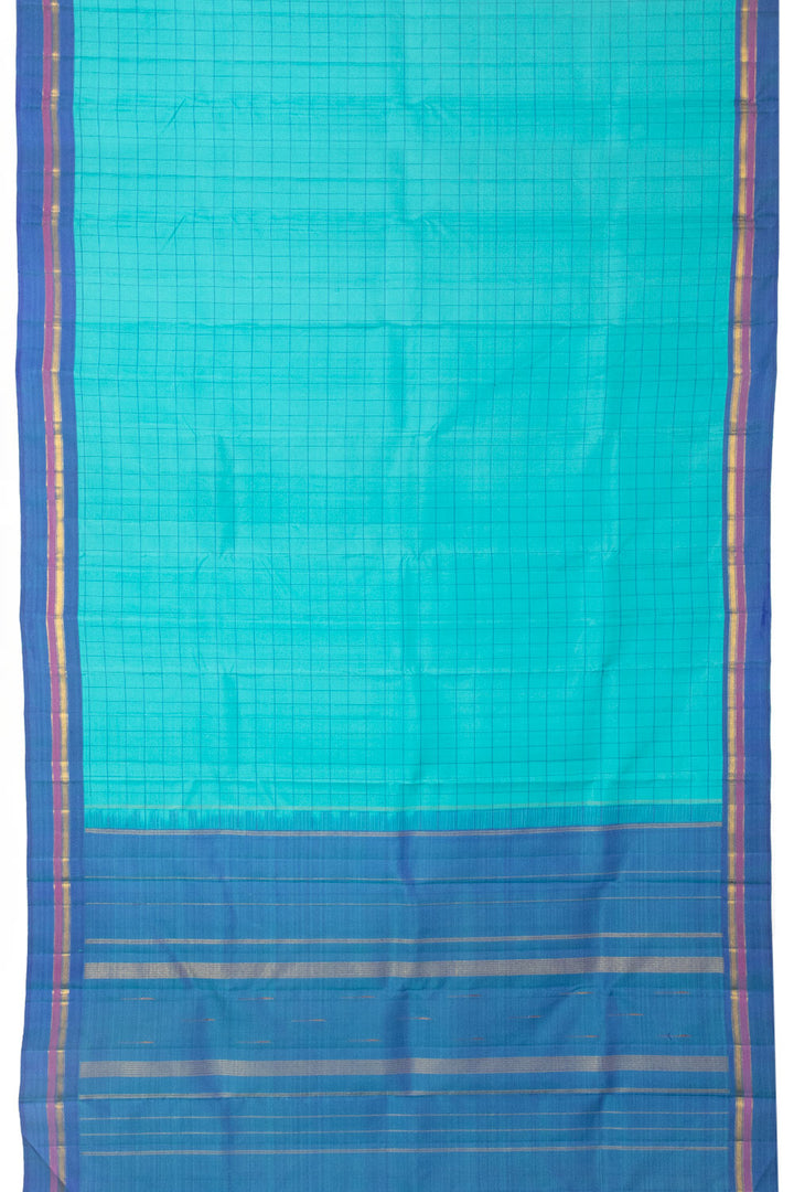 Blue Handloom Kanjivaram Silk Saree 10065036