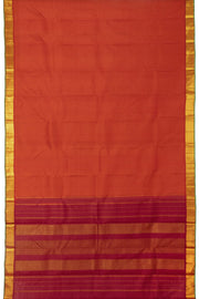 Red Handloom Pai Kattam Kanjivaram Silk Saree 10065038