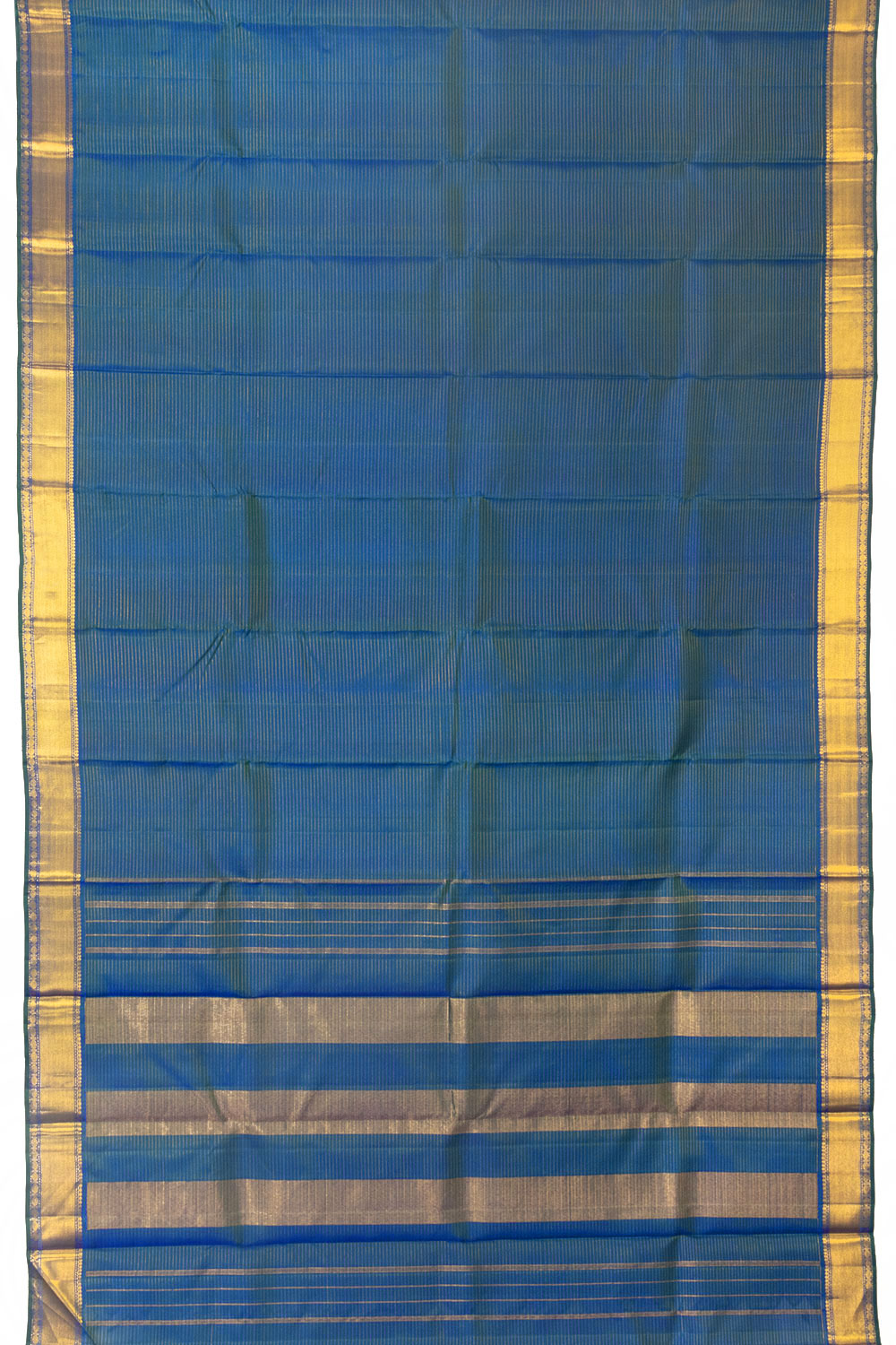 Blue Handloom Kanjivaram Silk Saree 10065039