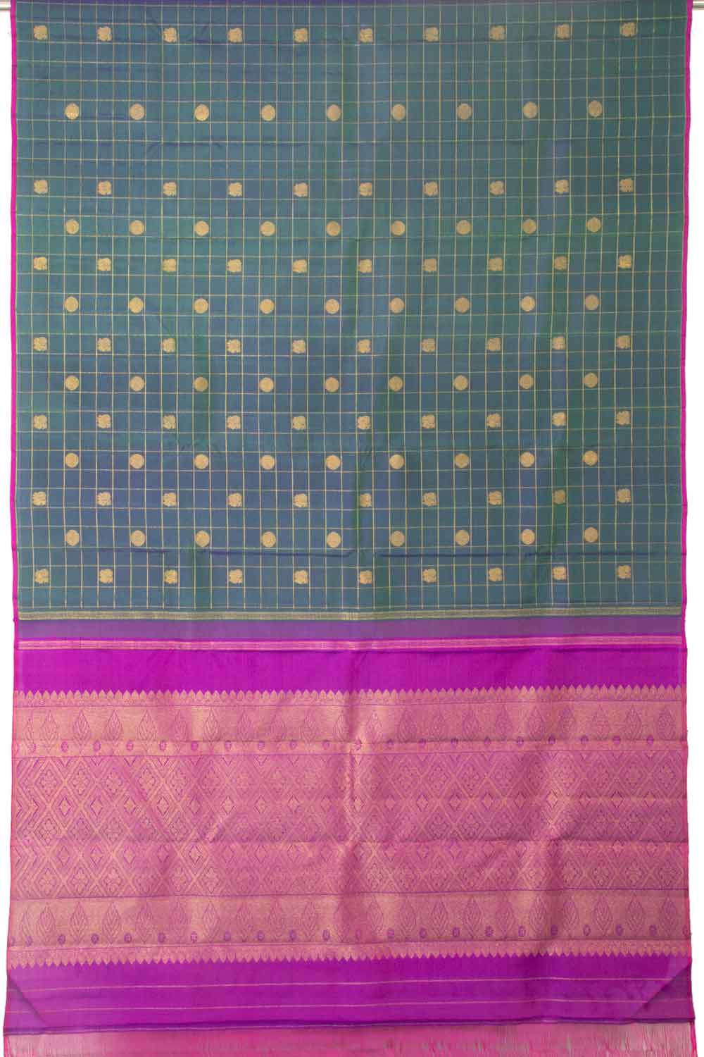 Green Handloom Kanjivaram Silk Saree 10065040