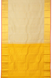Cream Handloom Kanjivaram Silk Saree 10065050