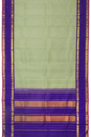 Elaichi Green Handloom Korvai Kanjivaram Silk Saree 10065051