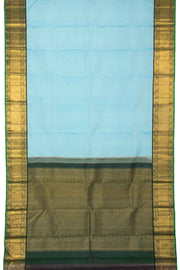 Blue Handloom Korvai Kanjivaram Silk Saree 10065059