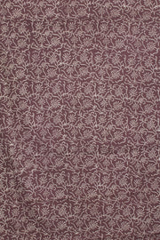 Purple Hand Block Printed Cotton 3-Piece Salwar Suit Material - Avishya