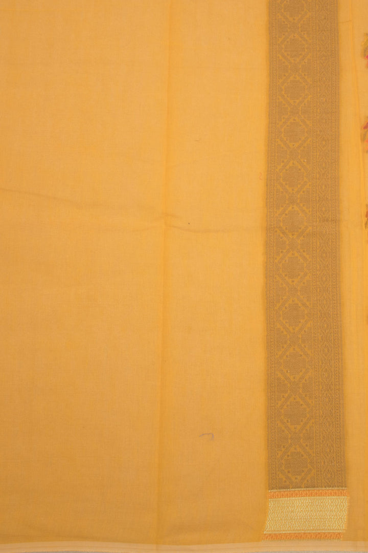 Sandal Handloom Banarasi Blended Cotton Saree - Avishya