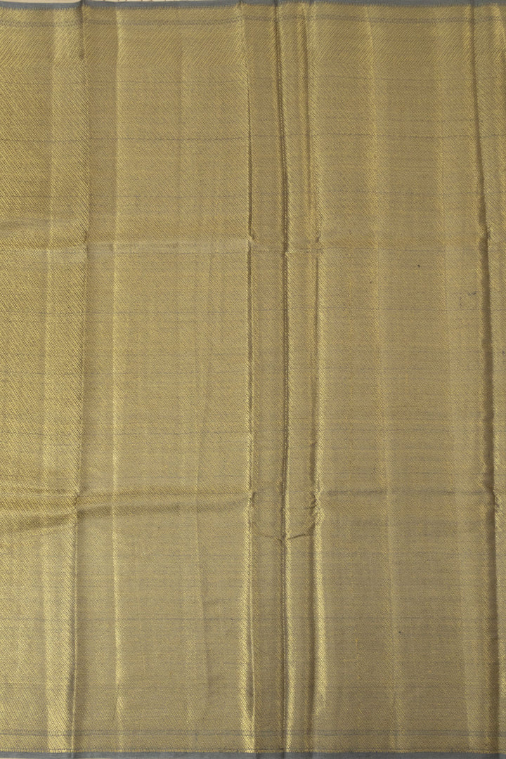 Grey Handloom Banarasi Raw Silk Saree 10065141