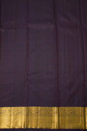 Dark Violet Handloom Kanjivaram Silk Saree - Avishya