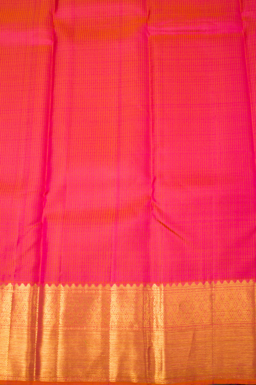 Rani Pink Handloom Kanjivaram Silk Saree- Avishya