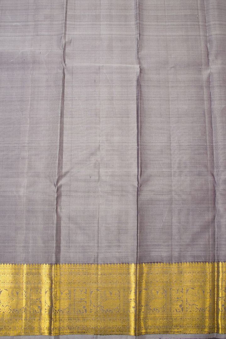 Velour Purple Handloom Kanjivaram Silk Saree - Avishya