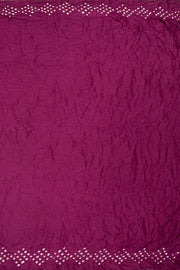 Purple Handwoven Bandhani Modal Saree - Avishya