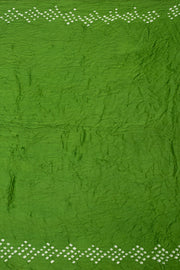 Green Handwoven Bandhani Modal Saree - Avishya