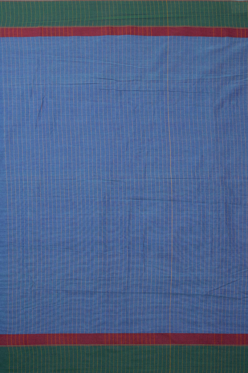 Blue Handloom Khadi Bengal Cotton Saree - Avishya