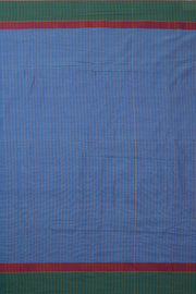 Blue Handloom Khadi Bengal Cotton Saree - Avishya