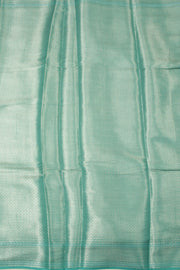 Arctic Blue Handloom Banarasi Chiniya Silk Saree 10065482