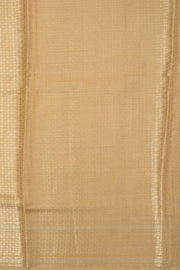 Blonde Yellow Handloom Banarasi Chiniya Silk Saree 10065485