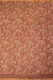 Cream Vanaspathi Hand block Printed Silk Cotton Saree - Avishya